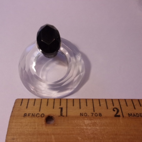 Vintage Retro Clear Plastic Pierced Earrings - Picture 5 of 5